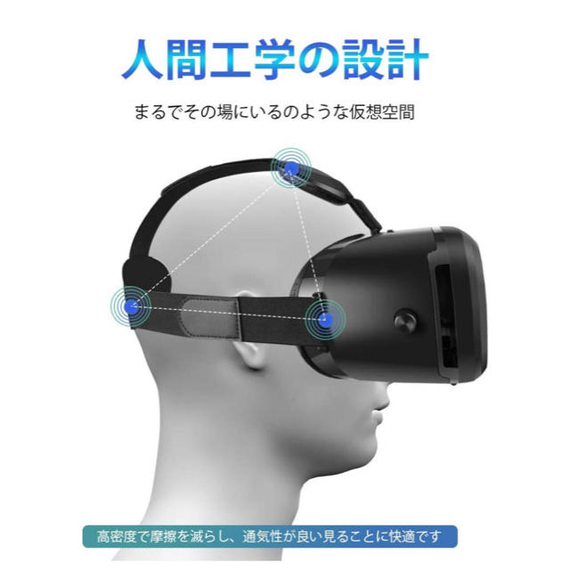 3D VR ゴーグル スマホ/家電/カメラのテレビ/映像機器(プロジェクター)の商品写真