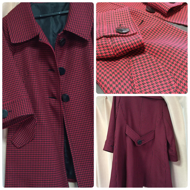 七分袖♡レトロっぽいコート レディースのジャケット/アウター(ピーコート)の商品写真