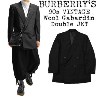 バーバリー(BURBERRY)の美品★BURBERRY★バーバリー★90s★ウールギャバジン ダブルジャケット★(テーラードジャケット)