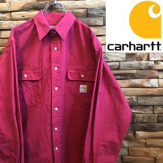 カーハート(carhartt)のカーハート 長袖シャツ ワークシャツ 90s FRライン Lサイズ(シャツ)