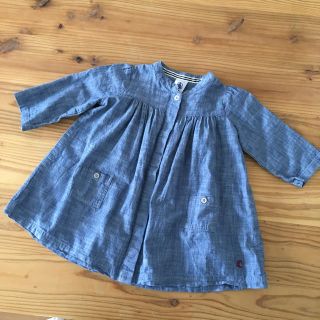 プチバトー(PETIT BATEAU)のプチバトー ブラウス 12m(シャツ/カットソー)