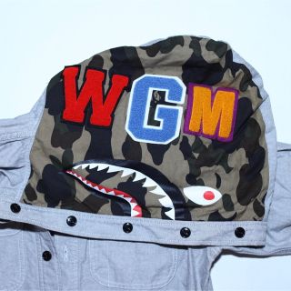 A BATHING APE - a bathing ape シャークパーカー シャークシャツ A BATHING APE - a bathing ape シャークパーカー シャークシャツ