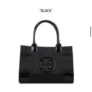 トリーバーチ(Tory Burch)のトリーバーチ トートバッグ　ナイロン　エラ　ミニ　黒　ブラック(トートバッグ)