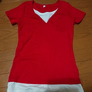 ２color!! 赤×白(Tシャツ(半袖/袖なし))