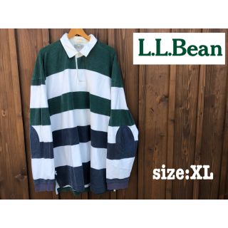 エルエルビーン(L.L.Bean)のLLBean エルエルビーン ビッグシルエット 腕当て付き 太ボーダー エルボー(シャツ)