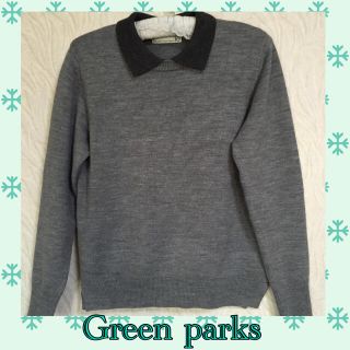 グリーンパークス(green parks)のGreen parks✴︎衿付きニット(ニット/セーター)