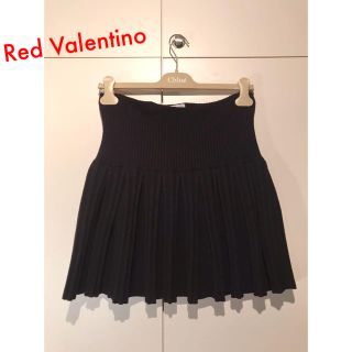 レッドヴァレンティノ(RED VALENTINO)のRed Valentino レッド ヴァレンティノ ニット ウール スカート(ひざ丈スカート)