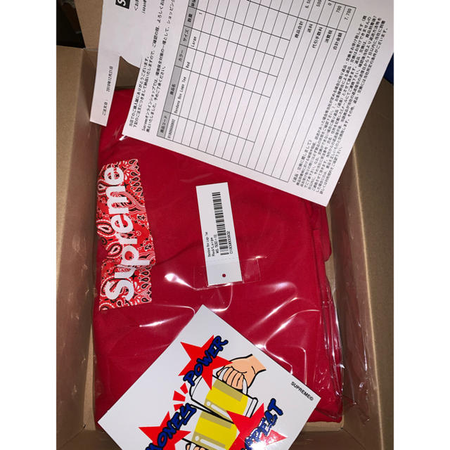 19FW Supreme Bandana Box logo Tee バンダナ L