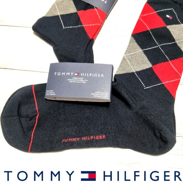 TOMMY HILFIGER(トミーヒルフィガー)の欧米限定品 新品未使用 定価$19.0 TOMMY HILFIGER メンズ靴下 メンズのレッグウェア(ソックス)の商品写真