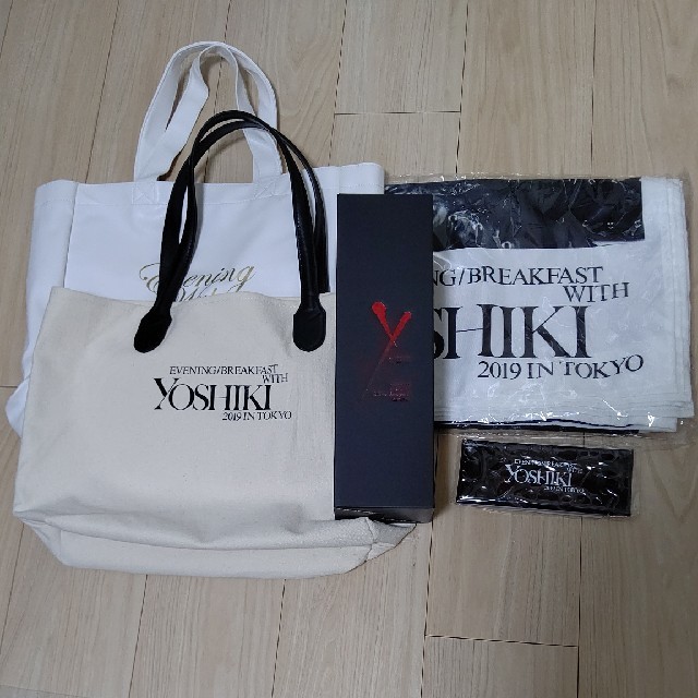 再値引き! '19年YOSHIKIディナーSワイン付きグッズ&'18年バッグ