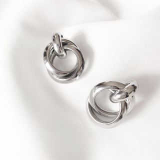 ドゥーズィエムクラス(DEUXIEME CLASSE)のサークルレイヤードピアス SILVER circle layered(ピアス)