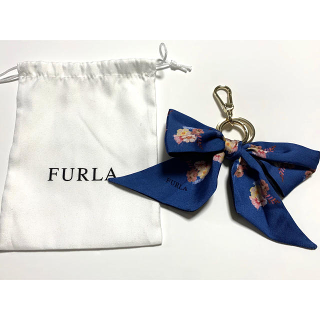 Furla(フルラ)のFURLA チャーム キーリング キーホルダー リボン ハンドメイドのファッション小物(バッグチャーム)の商品写真