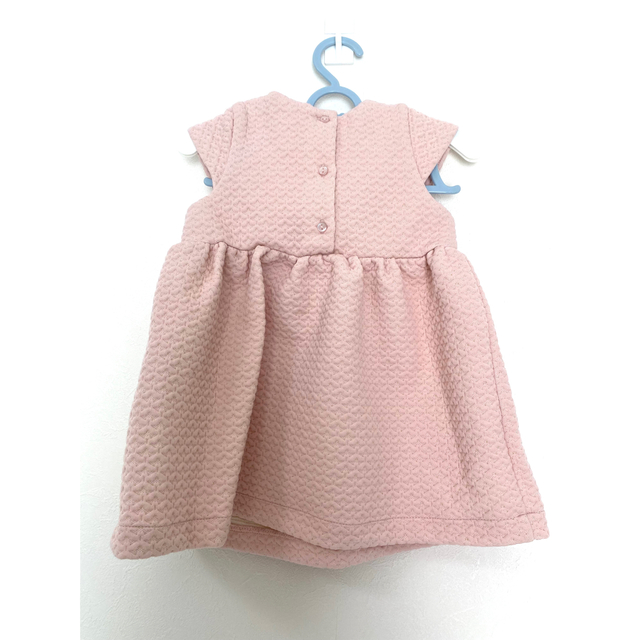 H&M(エイチアンドエム)の＊新品・未使用＊ピンクのワンピース 75cm キッズ/ベビー/マタニティのベビー服(~85cm)(ワンピース)の商品写真