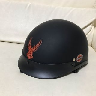バイザー付き半キャップヘルメット ハーレーダビッドソン ステッカー