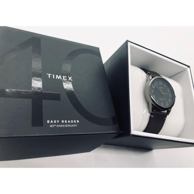 TIMEX イージーリーダー 40th レザー 黒 男女兼用 限定モデル | フリマアプリ ラクマ
