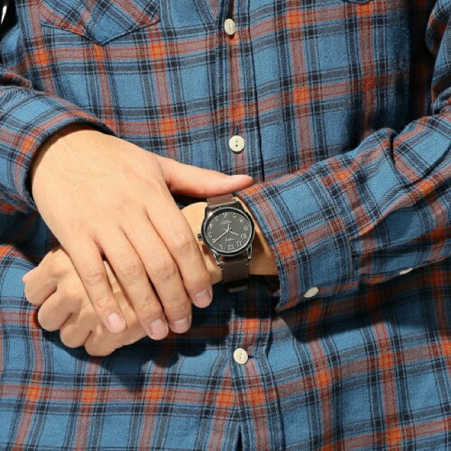 TIMEX イージーリーダー 40th レザー 黒 男女兼用 限定モデル