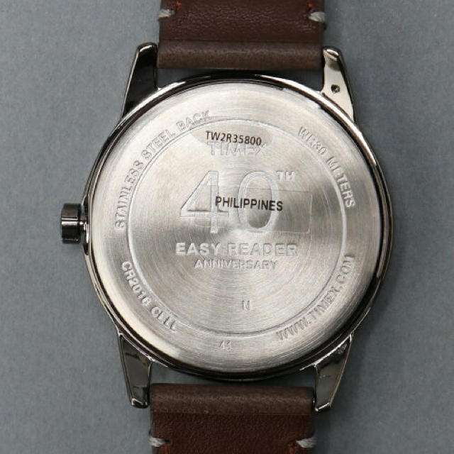 TIMEX イージーリーダー 40th レザー 黒 男女兼用 限定モデル