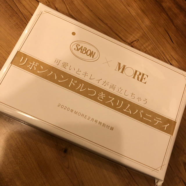 SABON(サボン)のMORE モア 2020年 2月号 付録 SABON スリムバニティケース レディースのファッション小物(ポーチ)の商品写真