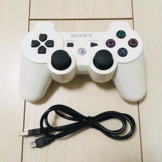 プレイステーション3(PlayStation3)のSONY PS3 コントローラー プレステ プレイステーション ホワイト USB(その他)