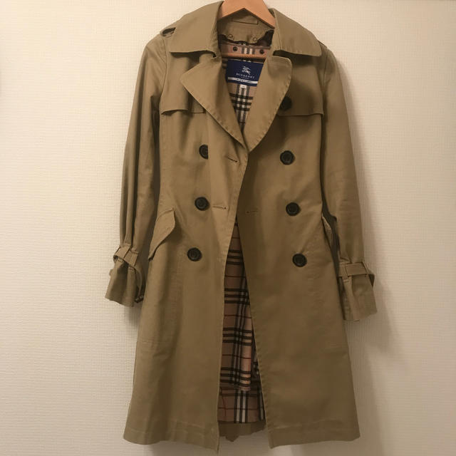割引 BLUE BURBERRY LABEL LABEL BLUE LONDON BURBERRY - トレンチ