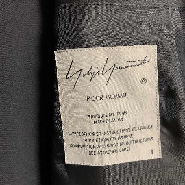 Yohji Yamamoto(ヨウジヤマモト)のおう様専用　ヨウジヤマモト　18aw　look16　ベルト付きコート メンズのジャケット/アウター(チェスターコート)の商品写真