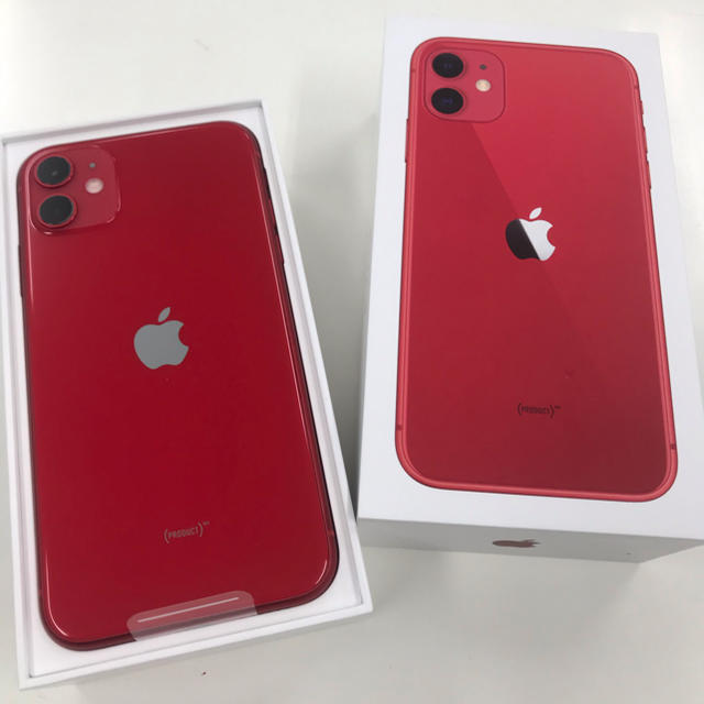 iPhone11 Red 64GB au 未使用の通販 by ゴンザレスの店｜ラクマ