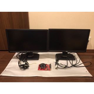 DELLモニター(U2212HM フルHD)２台＋グラフィックボード(PC周辺機器)