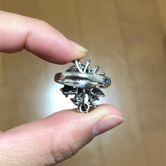 ブルースピネル　リング　ヴィンテージ  レディースのアクセサリー(リング(指輪))の商品写真