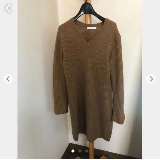 マウジー(moussy)のみぃ様専用 MOUSSY キャメル ニットワンピ(ひざ丈ワンピース)