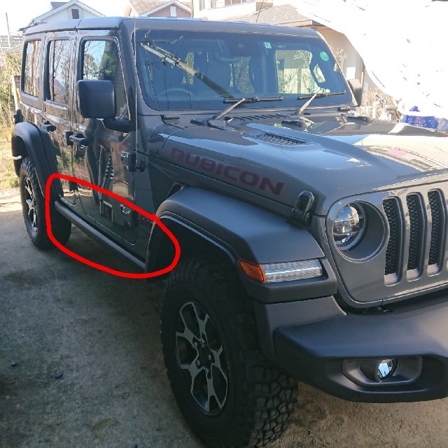 Jeep(ジープ)の値下げ！ 2020 JLラングラー アンリミテッド ルビコン ロックレール 自動車/バイクの自動車(車種別パーツ)の商品写真