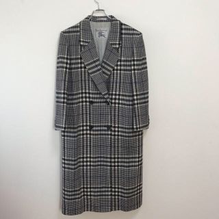 バーバリー(BURBERRY)のBurberrys バーバーリー  カシミア混 グレンチェック ダブルチェスター(チェスターコート)