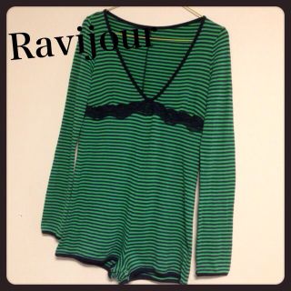 ラヴィジュール(Ravijour)の【Ravijour】ボーダーロンパ♡(ルームウェア)