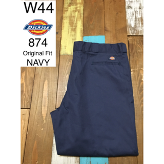 ディッキーズ(Dickies)の３９６３０ アメリカ 輸入 USED ディッキーズ ８７４ ネイビー W４４(ワークパンツ/カーゴパンツ)