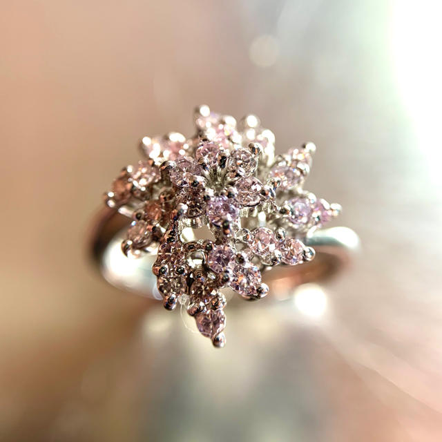 hanahana様 専用です！「天然ピンクダイヤモンド」プラチナリング！ レディースのアクセサリー(リング(指輪))の商品写真