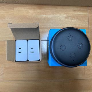 エコー(ECHO)のEcho Dot(1個)&wifiスマートプラグ(2個)セット(スピーカー)