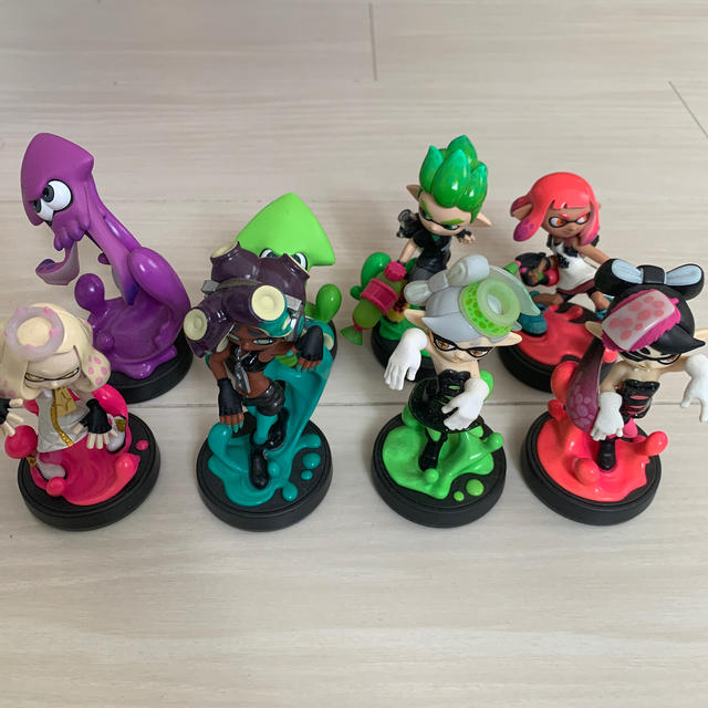 Nintendo Switch(ニンテンドースイッチ)のamiibo スプラトゥーン　8体セット　シオカラーズ エンタメ/ホビーのフィギュア(ゲームキャラクター)の商品写真