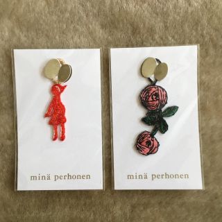 ミナペルホネン(mina perhonen)の◆ミナペルホネン ノベルティ チャーム 2個セット◆(チャーム)