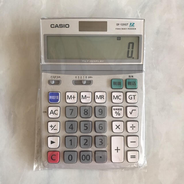 CASIO(カシオ)のCASIO 電卓　DF-120GT インテリア/住まい/日用品のオフィス用品(オフィス用品一般)の商品写真