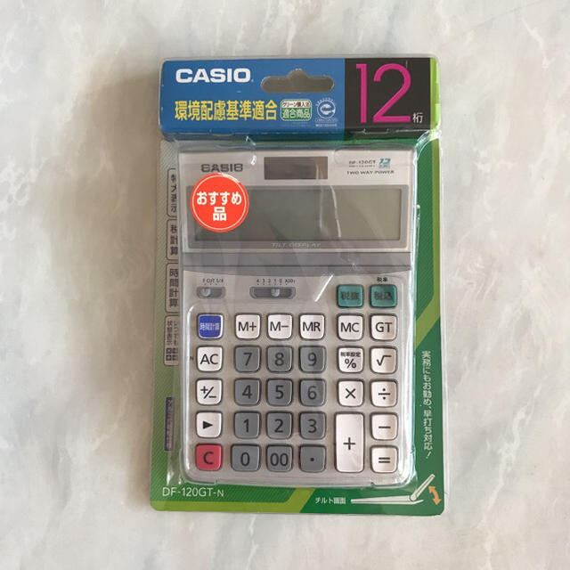 CASIO(カシオ)のCASIO 電卓　DF-120GT インテリア/住まい/日用品のオフィス用品(オフィス用品一般)の商品写真