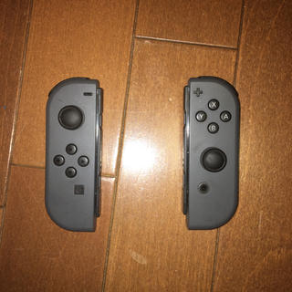 ニンテンドースイッチ(Nintendo Switch)のSwitch ジョイコン グレー 左右セット メンテナンス済(その他)