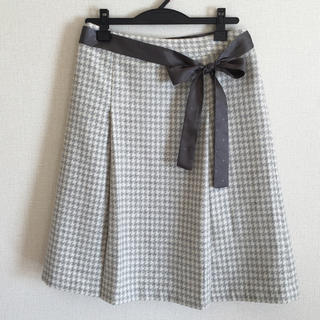 エル(ELLE)のエルプラネット♡グレーの千鳥格子スカート(ひざ丈スカート)