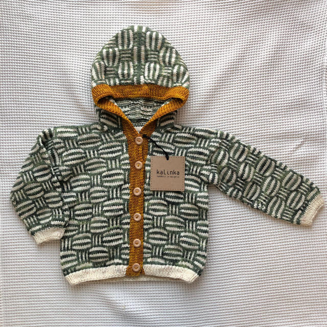 4-5Y Kalinka Kids Mosaic Cardigan