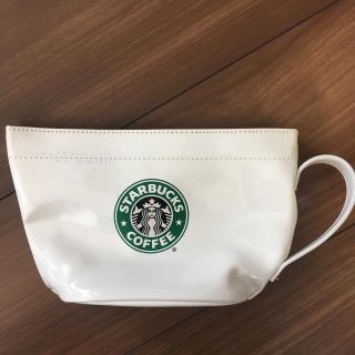 スターバックスコーヒー(Starbucks Coffee)の【匿名配送・補償つき】スタバ ポーチ エナメル コーヒーカップ型(ポーチ)