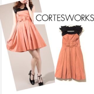 コルテスワークス(CORTES WORKS)の定価28000円♡美品ドレスセットアップ(ミディアムドレス)