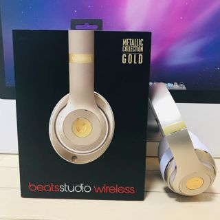 ビーツバイドクタードレ(Beats by Dr Dre)のてかし様専用 美品   BEATS STUDIO WIRELESS(ヘッドフォン/イヤフォン)