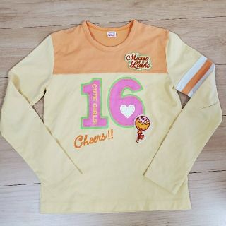 メゾピアノ(mezzo piano)のメゾピアノ　薄トレーナー　黄色　160(Tシャツ/カットソー)