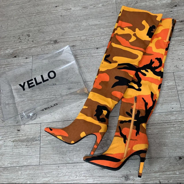 Yellow boots(イエローブーツ)のYELLO M4 LONG ブーツ Lサイズ 新品未使用 レディースの靴/シューズ(ブーツ)の商品写真