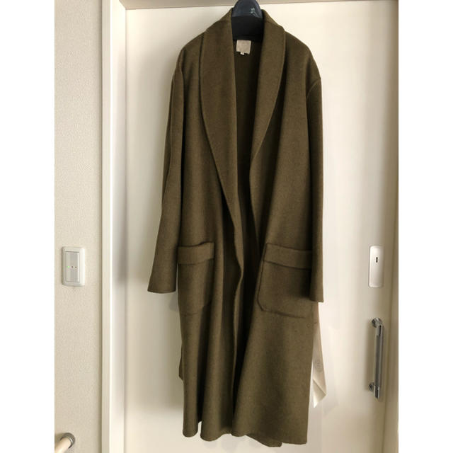 L'Appartement DEUXIEME CLASSE(アパルトモンドゥーズィエムクラス)のSEASONS CHESTER COAT カーキ レディースのジャケット/アウター(ロングコート)の商品写真