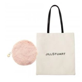 ジルスチュアート(JILLSTUART)の未使用　：JILL STUART ロゴトート&ファーポーチ
(トートバッグ)