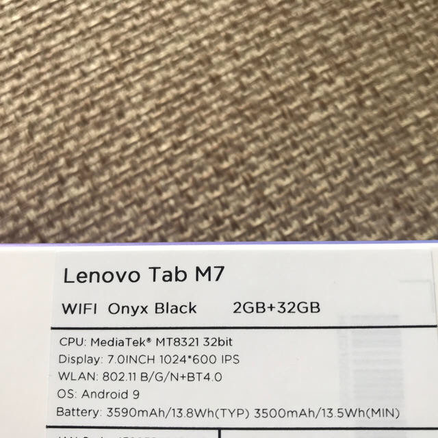 Lenovo 7インチ 特別仕様2G/32Gの通販 by komaru0021's shop｜レノボならラクマ - Lenovo tabM7 2019年11月発売 人気大得価